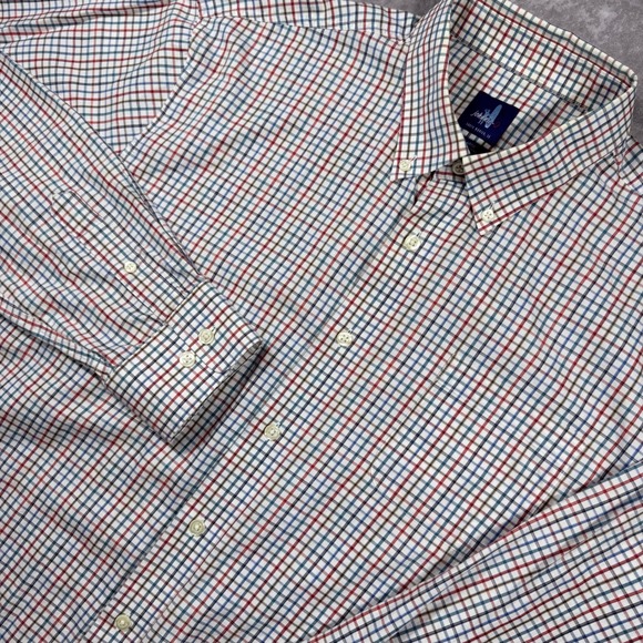 johnnie-O Other - Johnnie-O Mens XL Button Down Shirt Multi Color Check Cotton Long Sleeve Logo